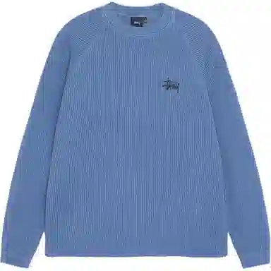 Stussy FW24 RAGLAN THERMAL LS CREW logoT