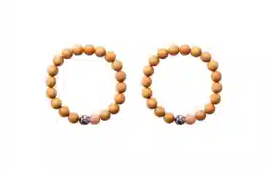 嘉福莱 净莲花开 好运 纯净莲花 平安顺遂 古风清冷精致轻奢 国潮小众设计感 桃木 手串 男女同款情侣款