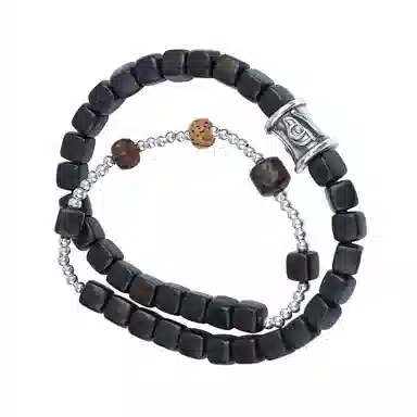 布达拉宫 原创设计锦上添花财源广进事业有成多圈方块#好运 紫光檀 手串 男女同款情侣款