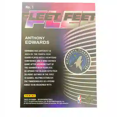 PANINI 2023-24 Recon 5675 Fleet Feet