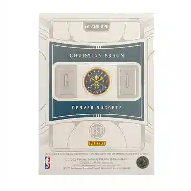 PANINI 2022-23 RC 2325 Patch