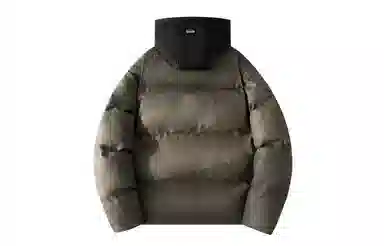 大卫贝肯 美式高街学院风宽松休闲加厚外套连帽假两件保暖棉服 男女同款