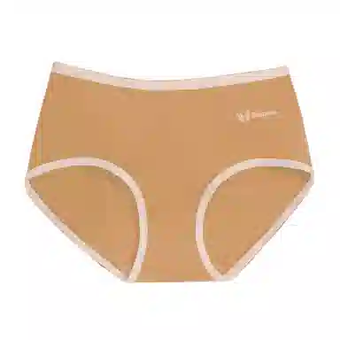 棉基因 亲肤透气简约舒适柔软抑菌裆中腰高弹贴身三角内裤 女款 组合装