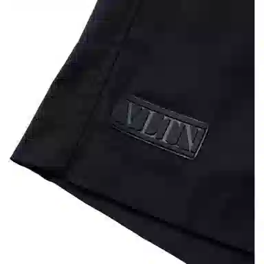 Valentino Vltn Tag Black Bermuda Shorts