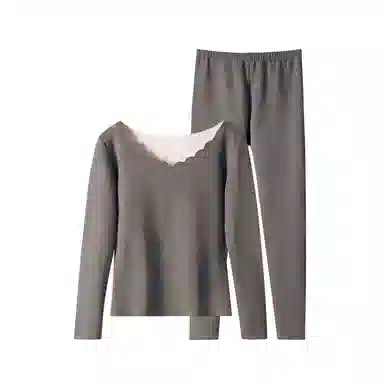 桔内 无痕打底自发热加保暖套装 女款