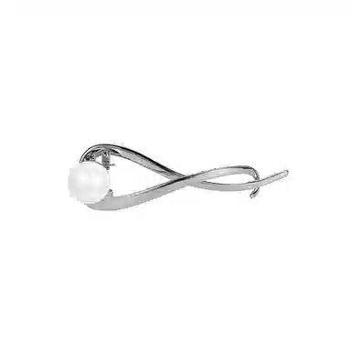 如花梦 一字夹气质高级感 合金 仿珍珠 发夹 女款