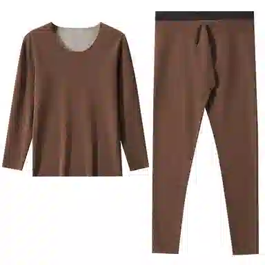 恒源祥 发热加厚无痕打底保暖套装 男款