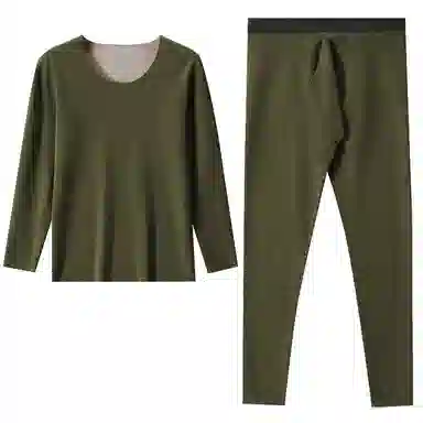 恒源祥 发热加厚无痕打底保暖套装 男款