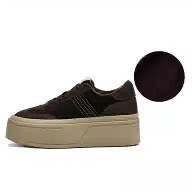 波尔谛奇 牛剖层革 复古百搭加绒 低帮 板鞋 女款