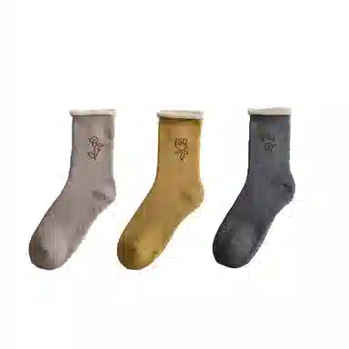 棉基因 加厚运动透气防臭中筒袜 女款 组合装