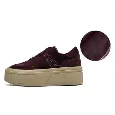 波尔谛奇 牛剖层革 复古百搭加绒 低帮 板鞋 女款