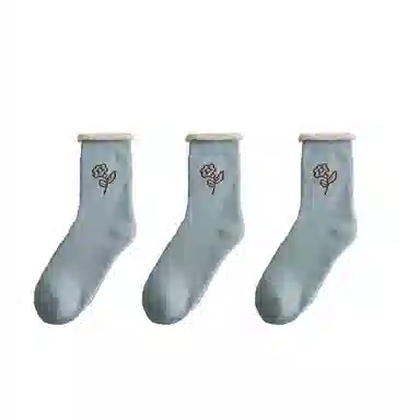 棉基因 加绒加厚抑菌吸汗中筒袜 女款 组合装