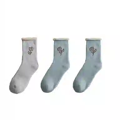 棉基因 加绒加厚抑菌吸汗中筒袜 女款 组合装