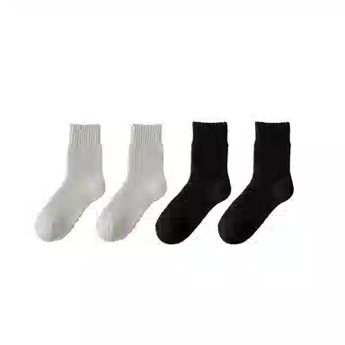 棉基因 抗寒保暖加厚款毛巾袜防寒毛圈中筒袜 男款 组合装