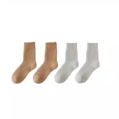 棉基因 抗寒加厚毛圈保暖毛巾防寒中筒袜 男款 组合装