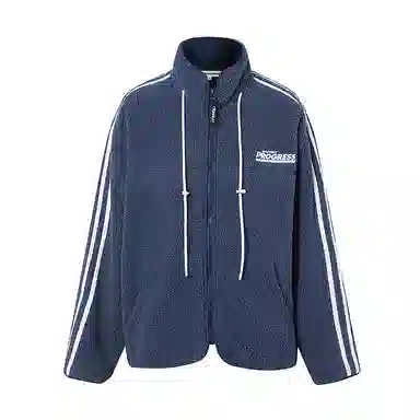 美特斯邦威 时尚潮酷立领拼接短款棉服 男款