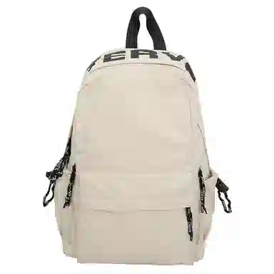 泰克森 日系潮流休闲纯色字母时尚 尼龙 双肩包 男女同款情侣款 多色