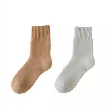 棉基因 抗寒加厚毛圈保暖毛巾防寒中筒袜 男款 组合装