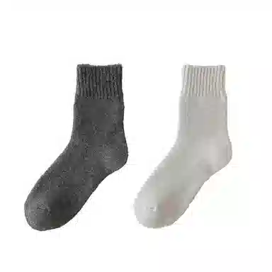 棉基因 抗寒加厚毛圈保暖毛巾防寒中筒袜 男款 组合装