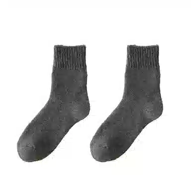 棉基因 抗寒保暖加厚款毛巾袜防寒毛圈中筒袜 男款 组合装