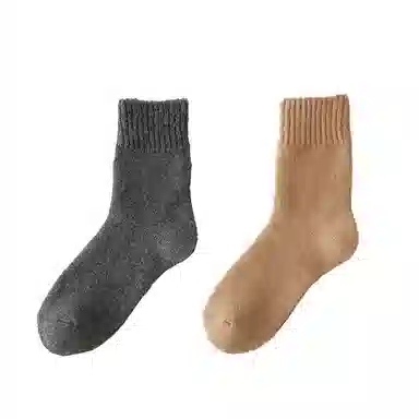 棉基因 加厚抗寒保暖毛巾防寒毛圈中筒袜 男款 组合装