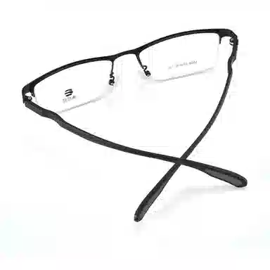 康视顿 商务半框 纯钛注塑钛材 眉毛框/眉线框 光学镜架  男款