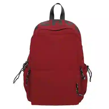 泰克森 日系潮流休闲纯色字母时尚 尼龙 双肩包 男女同款情侣款 多色