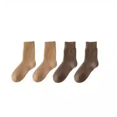 棉基因 抗寒加厚毛圈保暖毛巾防寒中筒袜 男款 组合装