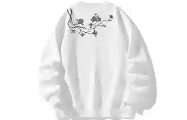 ZMOH Embroidered Floral Sweatshirt