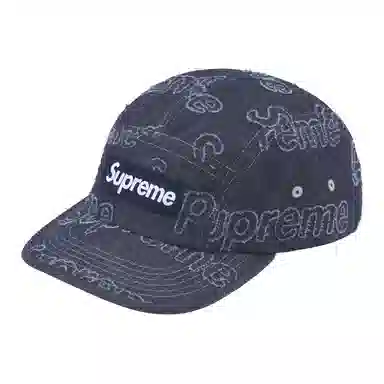Supreme FW24 WEEK 9 Lasered Denim Camp Cap -