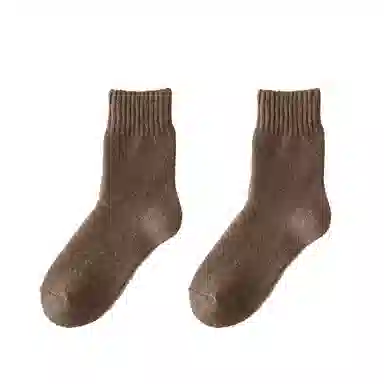 棉基因 抗寒保暖加厚款毛巾袜防寒毛圈中筒袜 男款 组合装