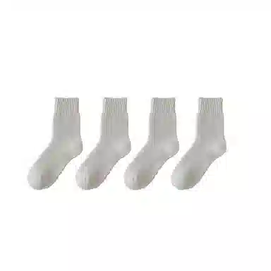 棉基因 加厚抗寒保暖毛巾防寒毛圈中筒袜 男款 组合装