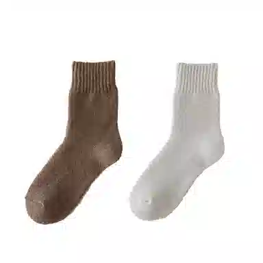 棉基因 抗寒保暖加厚款毛巾袜防寒毛圈中筒袜 男款 组合装