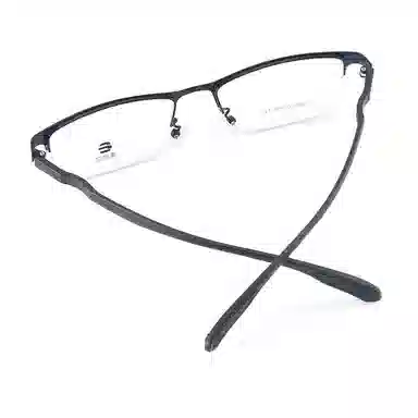 康视顿 商务半框 纯钛注塑钛材 眉毛框/眉线框 光学镜架  男款