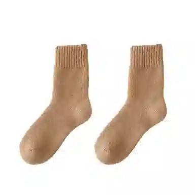 棉基因 加厚抗寒保暖毛巾防寒毛圈中筒袜 男款 组合装