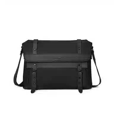 Pierre Cardin Nylon Messenger Bag Black