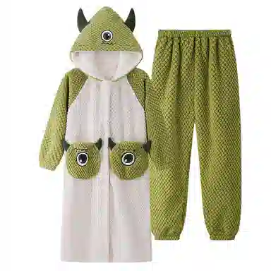 欧诗帛 加厚保暖舒适家居睡衣套装 女款 图片色