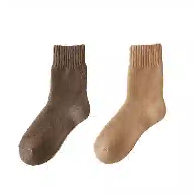 棉基因 加厚抗寒保暖毛巾防寒毛圈中筒袜 男款 组合装