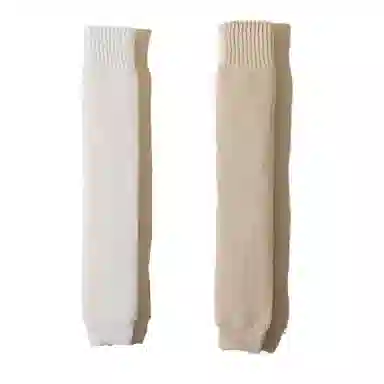 棉基因 加厚保暖护膝长筒外穿瘦腿时尚毛圈日系学院风过膝袜 女款 组合装