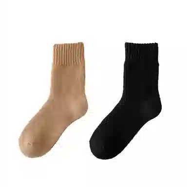 棉基因 加厚抗寒保暖毛巾防寒毛圈中筒袜 男款 组合装