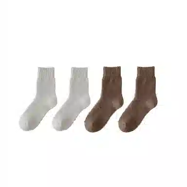 棉基因 加厚抗寒保暖毛巾防寒毛圈中筒袜 男款 组合装