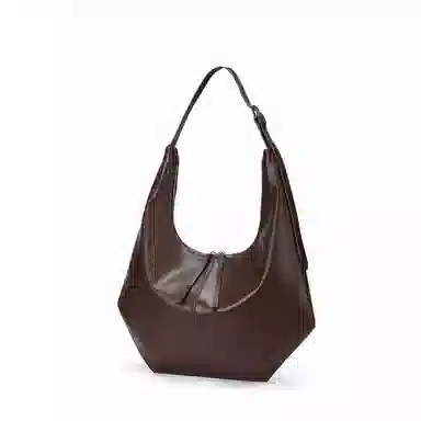 红蜻蜓 时尚简约 牛剖层皮革 腋下包单肩包 女款 黑色/咖啡色