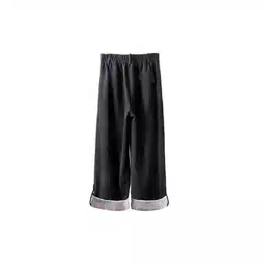 Phantom Nine-Tenths Loose Straight Pants Black