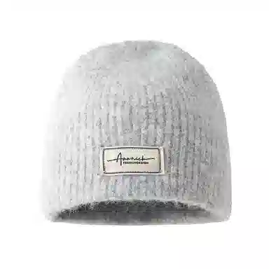 山一丸 简约秋冬舒适套头冷帽护耳户外骑车冬天帽子 羊毛 绒线帽 男女同款情侣款