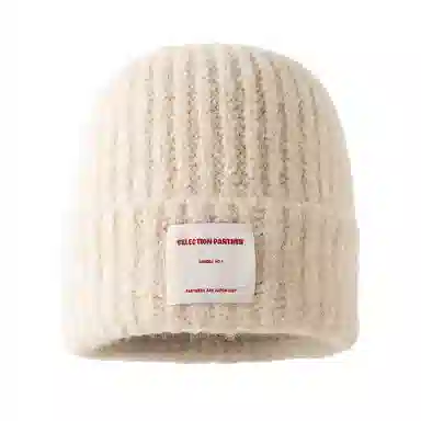 山一丸 时尚保暖 可爱大头围 锦纶 绒线帽 男女同款情侣款