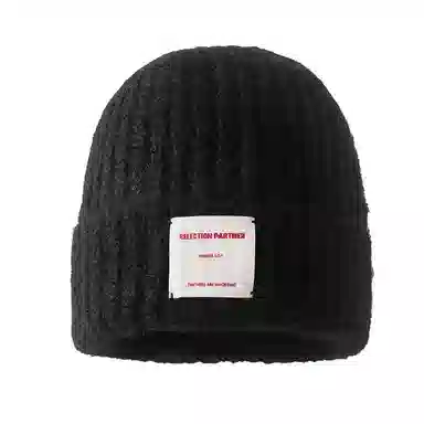 山一丸 时尚保暖 可爱大头围 锦纶 绒线帽 男女同款情侣款