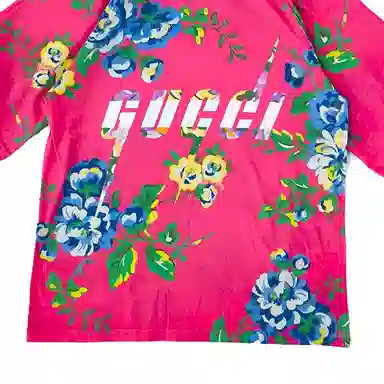 GUCCI Floral Print T-Shirt