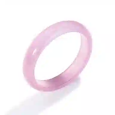 北京黄金 渐变粉 新中式国风设计 清冷高级氛围感穿搭 简约日常百搭通勤 玉髓 手镯 女款