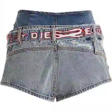 DIESEL OVAL-D Denim Shorts