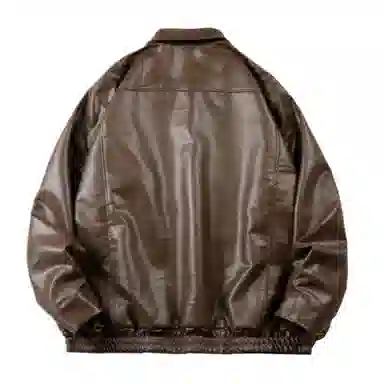 玉儿恋 宽松翻领拉链棉服 男款